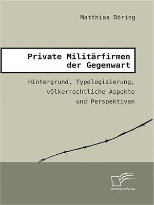 cover image of Private Militärfirmen der Gegenwart